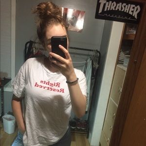 Rights reserved t-shirt